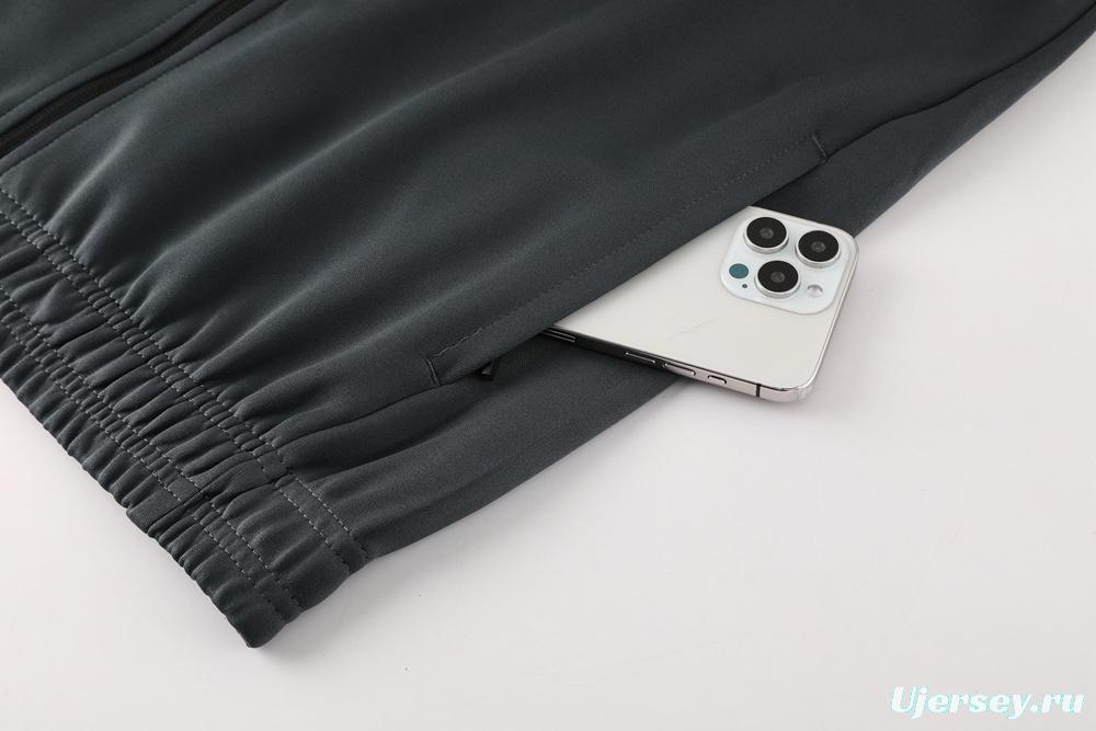 2025 Argentina Dark Gray Short Sleeve+Soccer Shorts