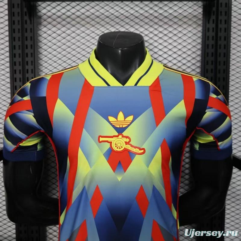 25/26 Player Version  Arsenal Third Multi-Color with Geometric Diamond Pattern Jersey