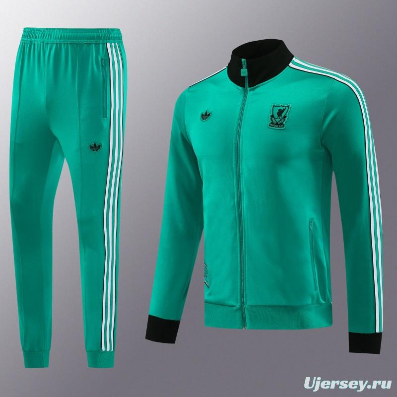 25/26 Liverpool Green Full Zipper Jacket +Long Pants
