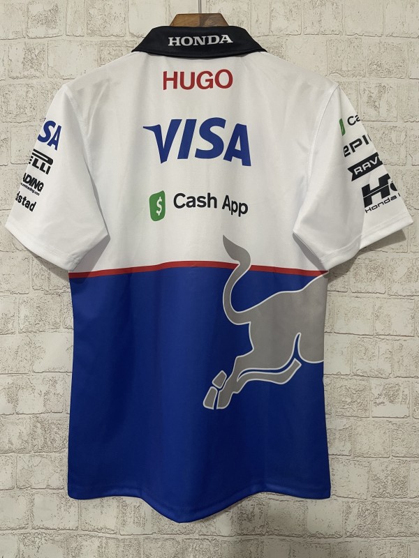 2025 F1 Red Bull Racing White and Blue with Red Bull Logo Jersey