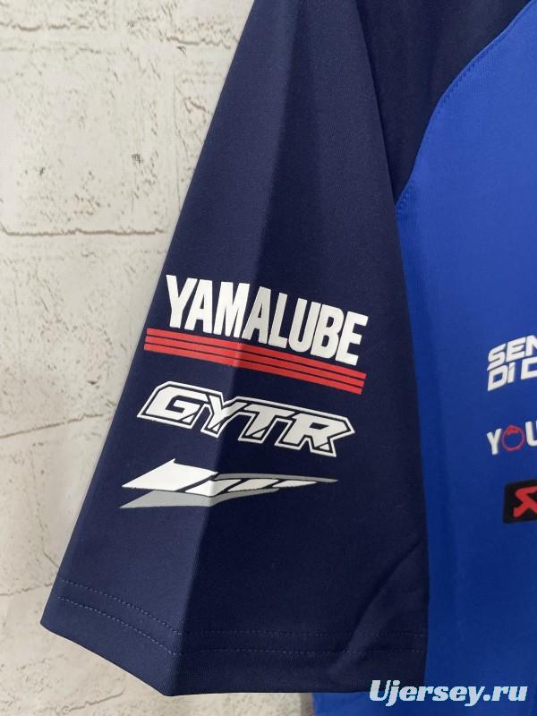 2025 F1 Yamaha PATA Racing Team Blue with Navy Raglan Sleeves Jersey