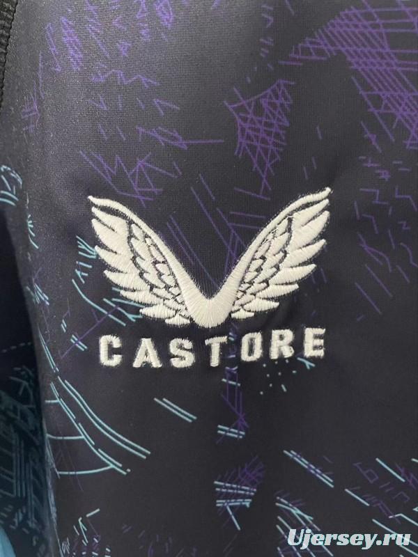 2026 England Rugby Navy with Blue Digital Cityscape Pattern Jersey