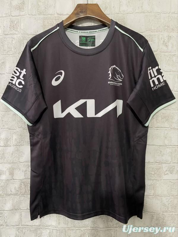 25/26 Brisbane Broncos Charcoal Grey Training Jersey