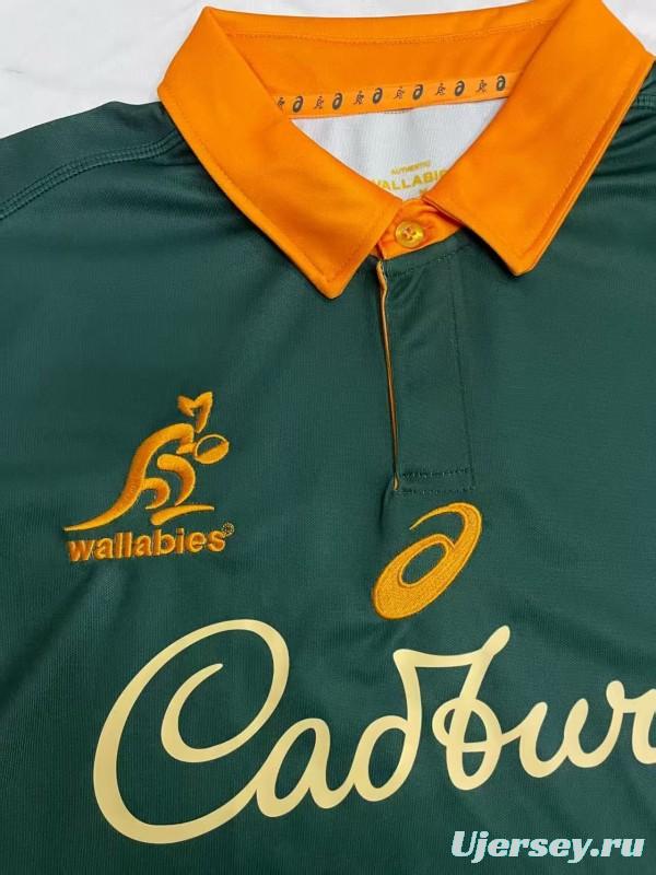 2026 Australia Wallabies Green with Indigenous Art Design Jersey