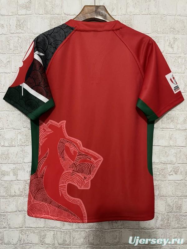 2026 Kenya Red with Lion Graphic Jersey