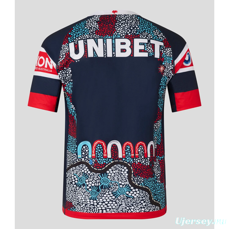 25/26 Sydney Roosters Navy with Indigenous Art Jersey