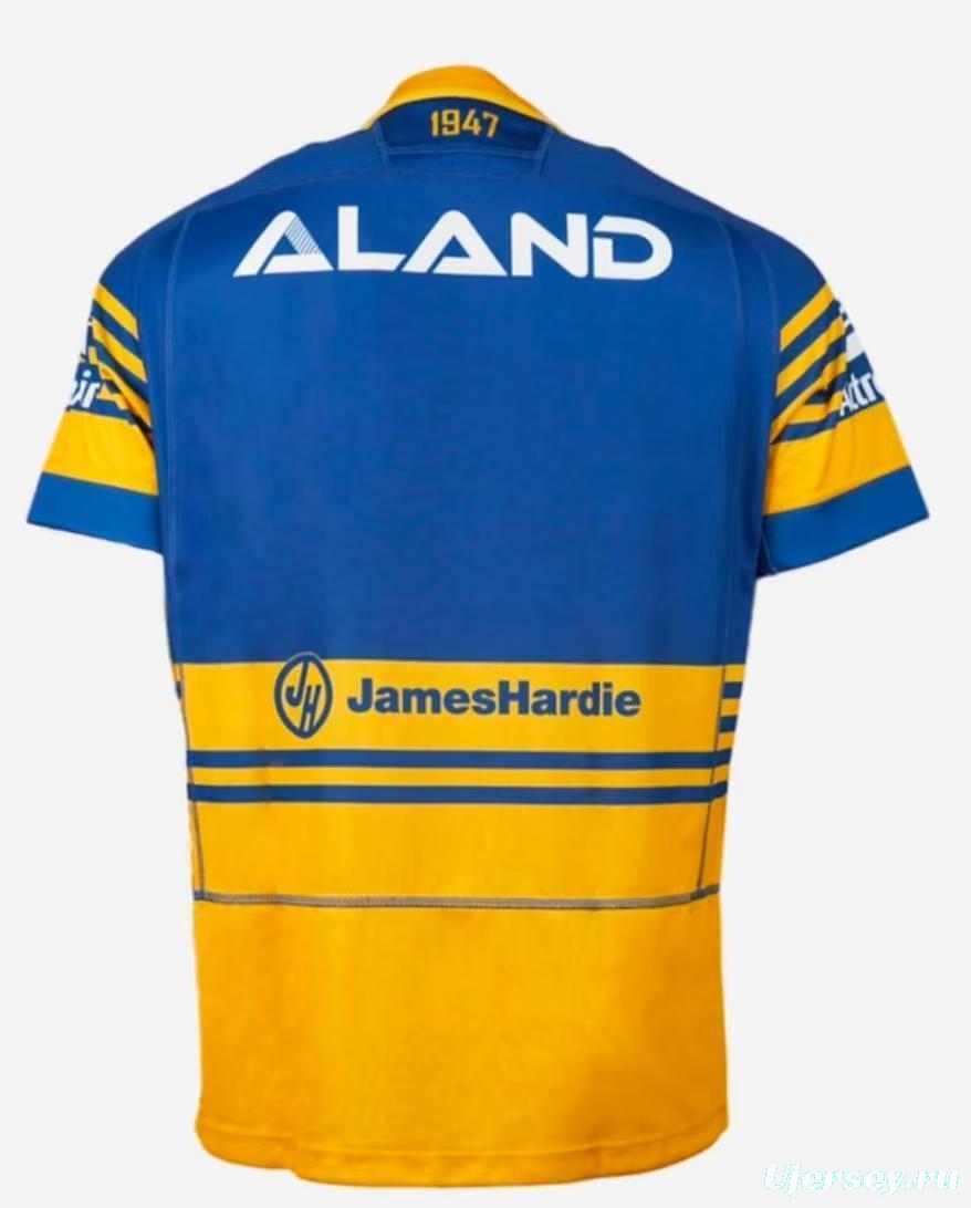 25/26 Parramatta Eels Blue and Gold with Horizontal Stripes Jersey