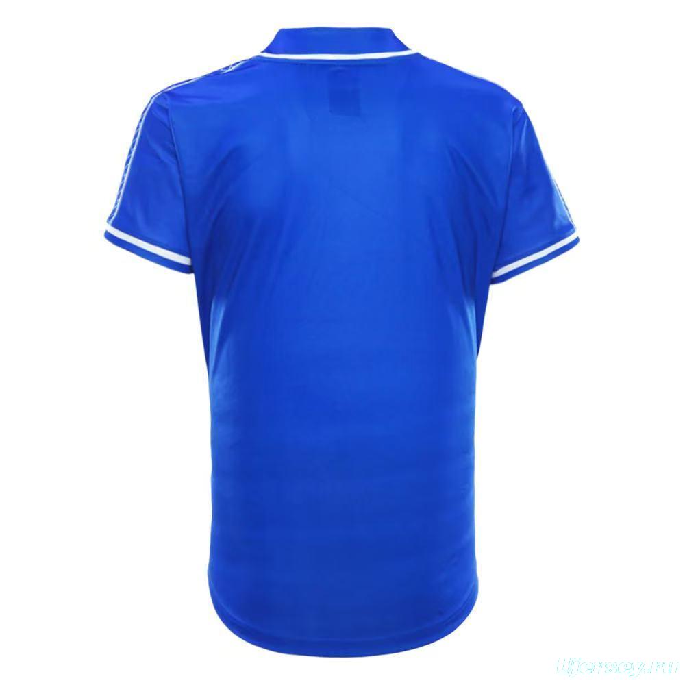 2026 Samoa  Royal Blue with Red Chevron and White Polynesian Tribal Pattern Jersey