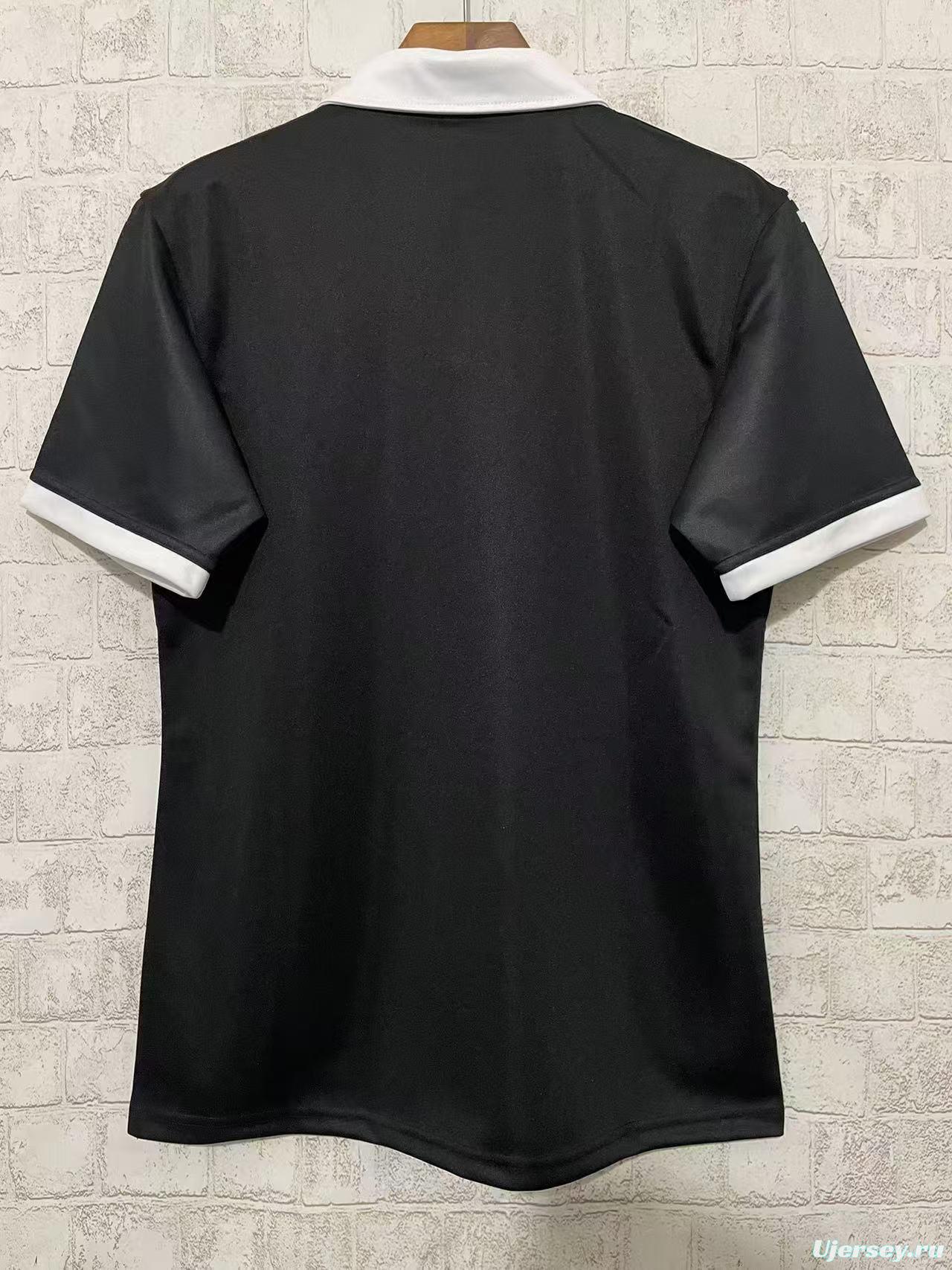 2024 New Zealand Kiwis Black with Checkerboard V Pattern Jersey