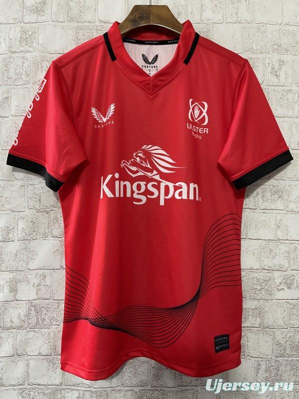 24/25 Ulster Red with Wave Pattern Home Jersey