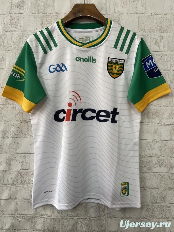 25/26 Donegal GAA White with Green and Gold Trim Jersey