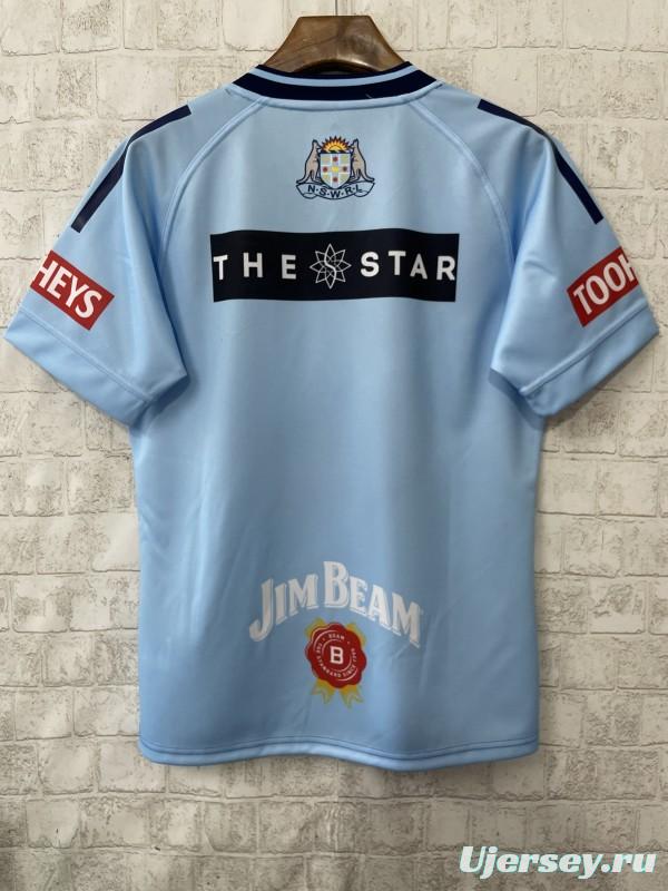 2026 NSW Blues Sky Blue to Navy Blue Gradient with Diamond Pattern Jersey