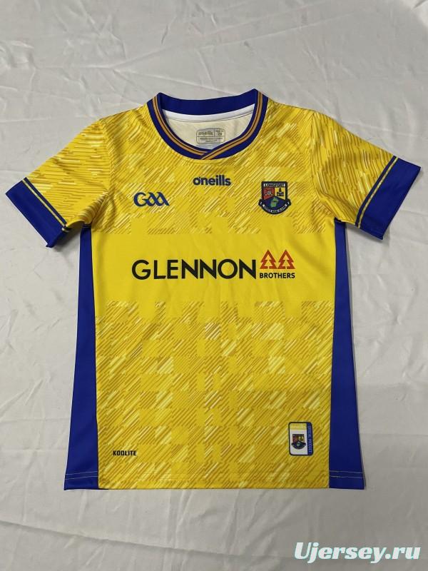 25/26 Kids Roscommon GAA Yellow and Blue Away Jersey