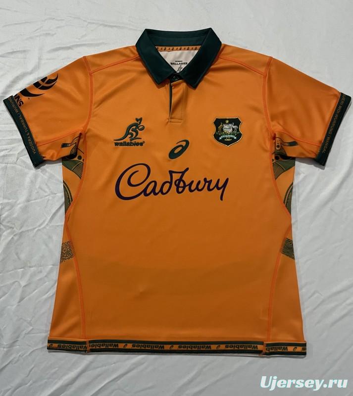 2026 Australia Wallabies Gold with Green Accents Jersey