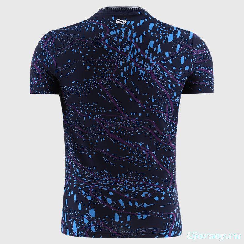 2026 Ireland GAA U20 Hurling Navy with Purple Marble Pattern Jersey