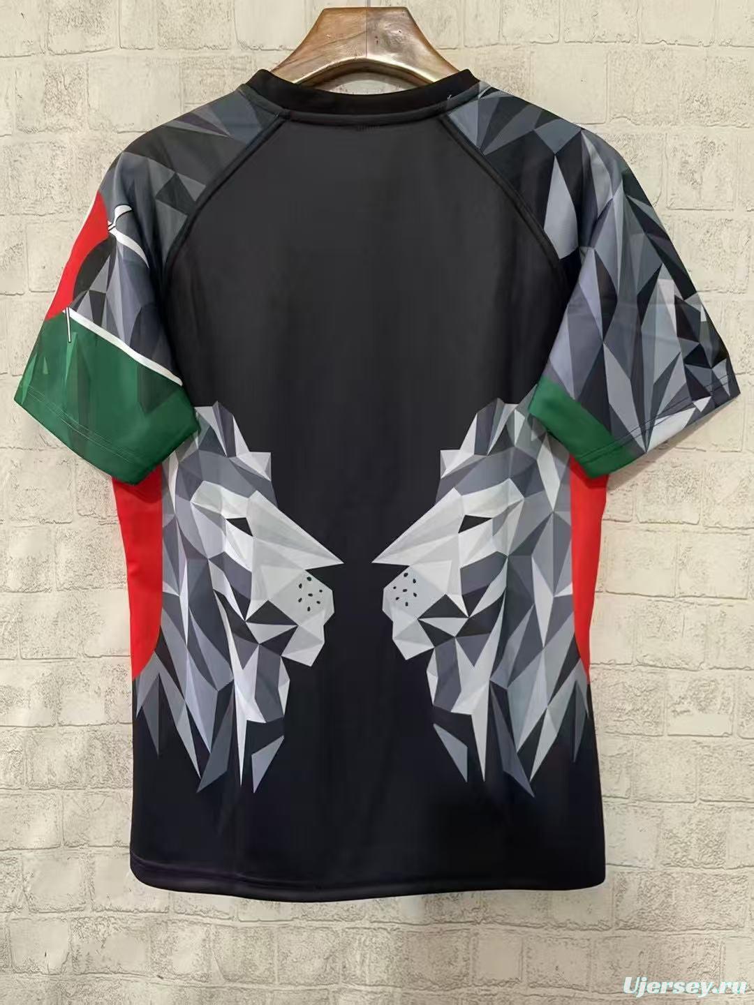 2026 Kenya Black Geometric Lion Jersey