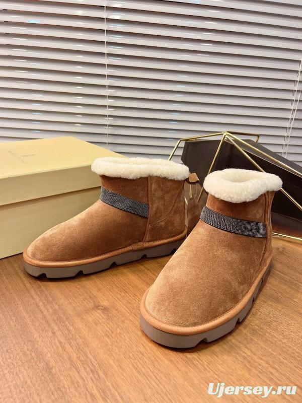 Brunello Cucinelli Winter New Snow Boots Sheepskin Buns Boots - AS00350