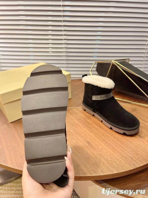 Brunello Cucinelli Winter New Snow Boots Sheepskin Buns Boots - AS00350