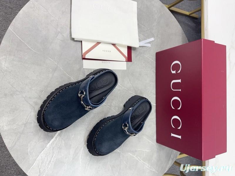 Gucci GG Platform Loafers with Lug Sole - KFY00280