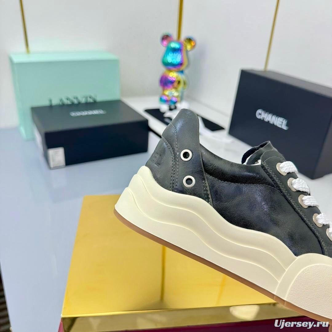 Chanel 2025 SS Panda Loafers Bread Shoes Original Calfskin - LY00320