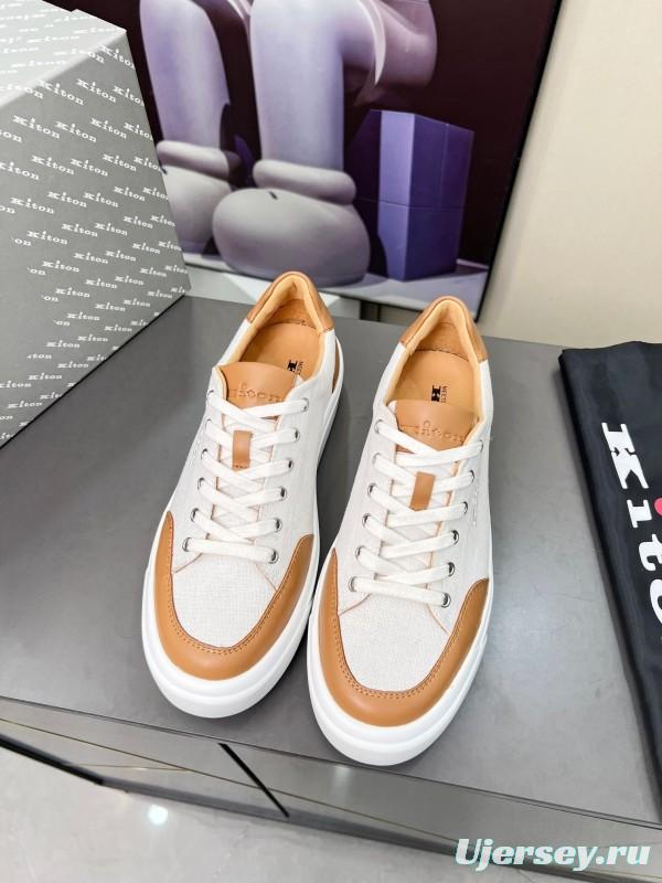 Kiton 2025 SS Tie-Detail Old Money Style Casual Men's Shoes - KFY00320