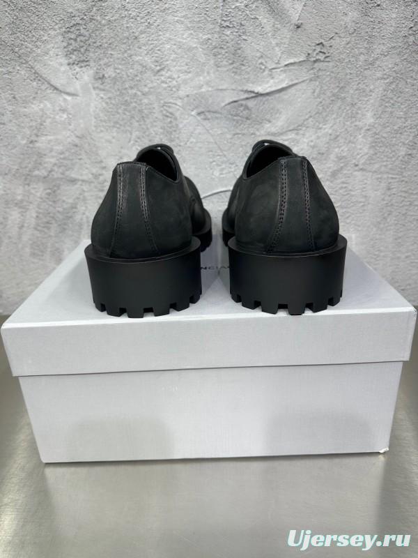 Adidas Derby Shoe, Slightly Asymmetrical Round Toe Lace-Up, Imported Cowhide Leather - AS00460