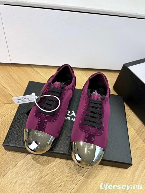 Prada 2025 SS Metal Toe Thin Sole Training Shoes Casual Shoes - LY00280