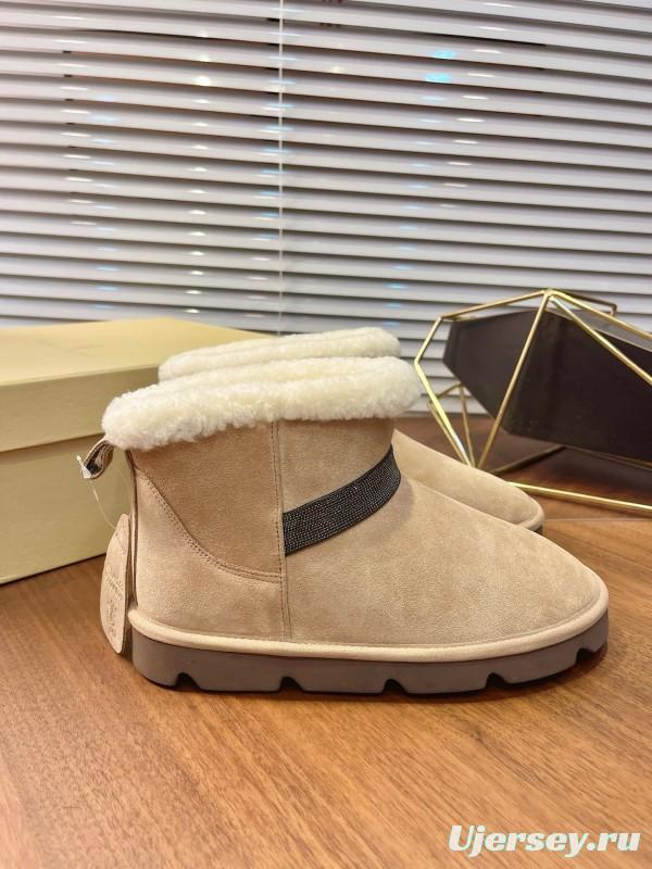 Brunello Cucinelli Winter New Snow Boots Lamb Fur Buns Boots - AS00350