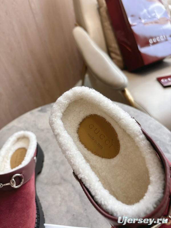 Gucci Mule Shoes with Horsebit Detail and Medium Heel - LY00320