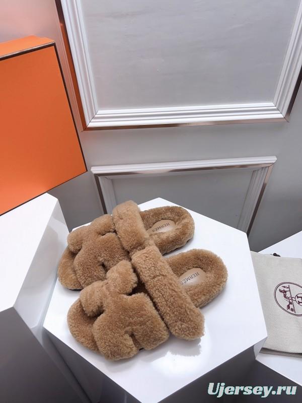 H Erjia Fur Slippers - LY00270