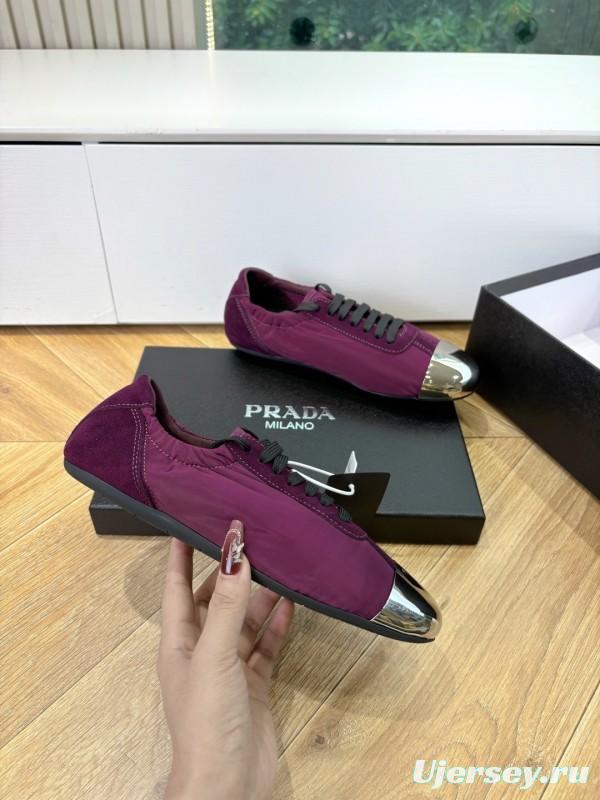Prada 2025 SS Metal Toe Thin Sole Training Shoes Casual Shoes - LY00280
