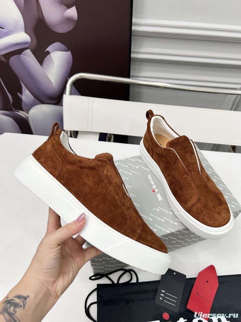 Kiton 2025/SS Slip-On Casual Men's Loafers - KFY00320