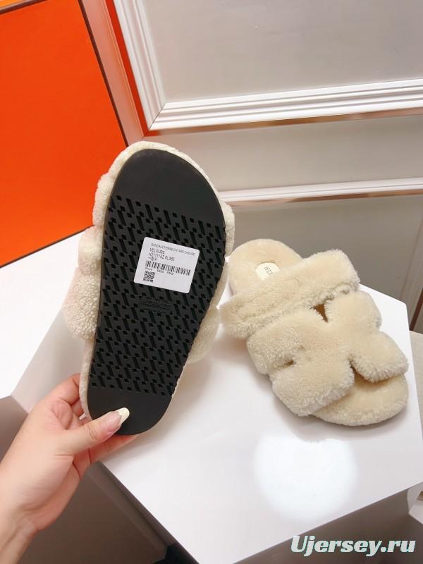 H Love Uncle Shoes Fur Slippers - LY00270