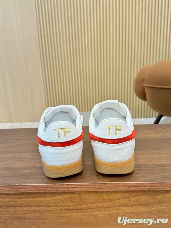 TOM FORD 2025 SS Casual Shoes with Classic Color Blocking and Imported Leather Insole - AS00350