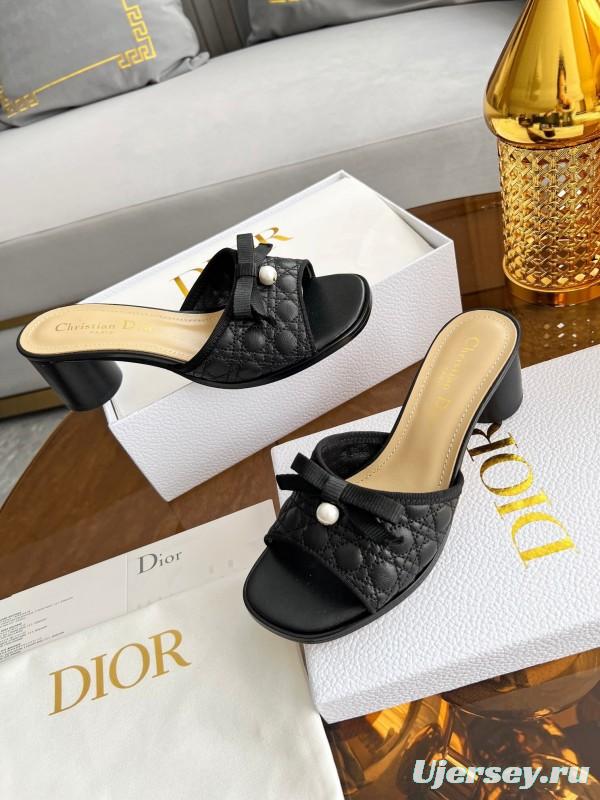 Dior Dway High Heel Sandals with Embroidered Logo - LY00270