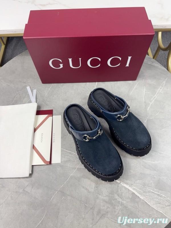 Gucci GG Platform Loafers with Lug Sole - KFY00280