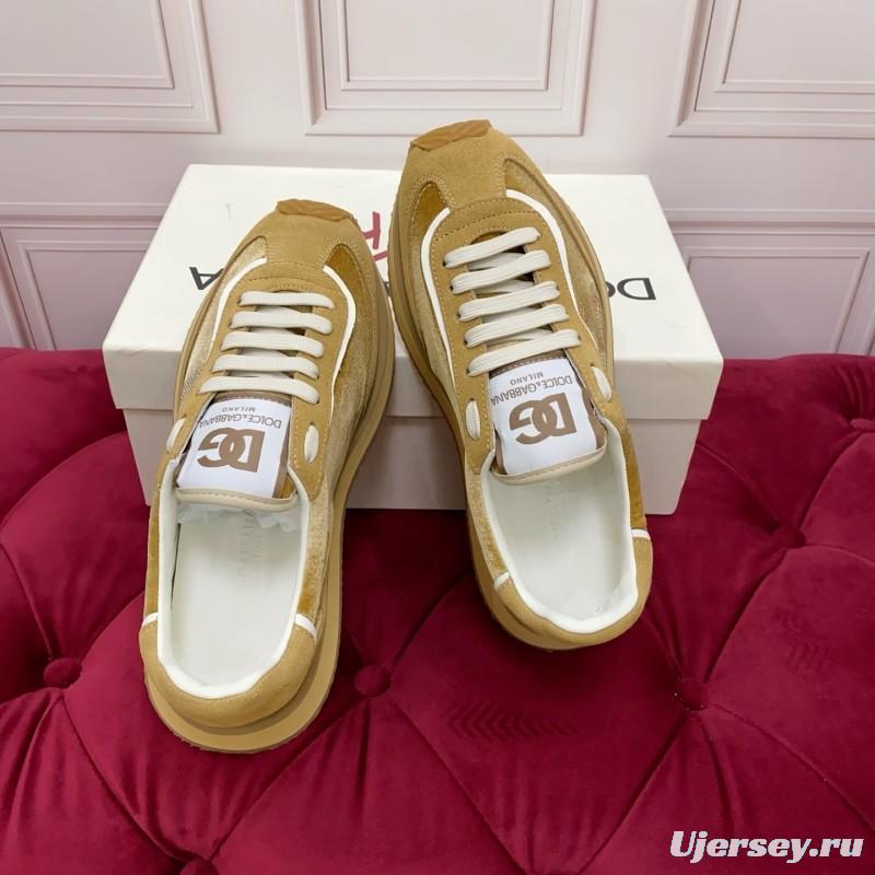 Dolce & Gabbana 2025 SS New Collection Luxury Embroidered Logo Sneakers - AS00300