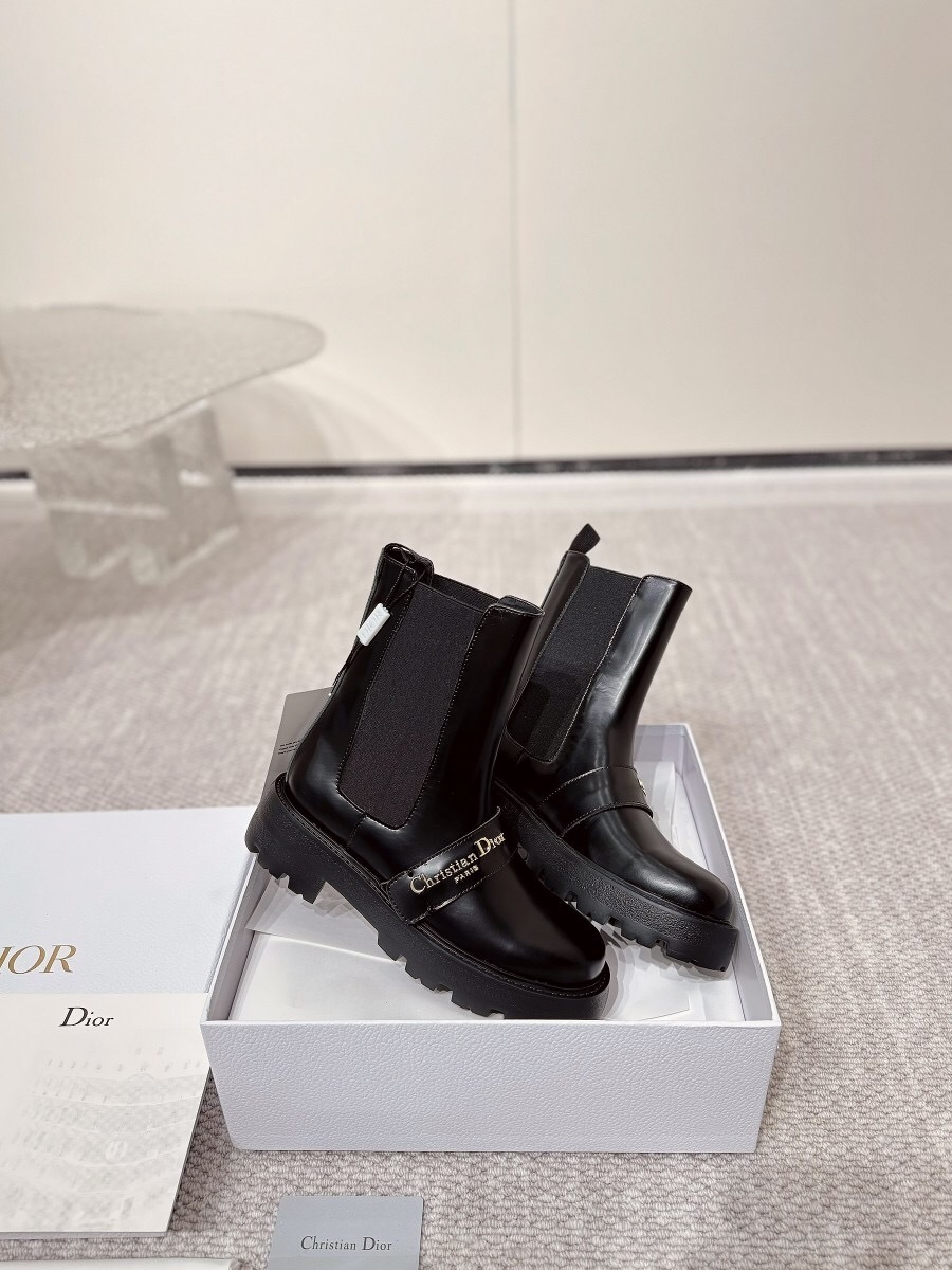DIOR CHRONO Slip-On Motorcycle Boots - LY00340