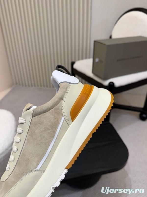 Brunello Cucinelli Casual Sneakers with Seasonal Colors and Leather Lining - KFY00320