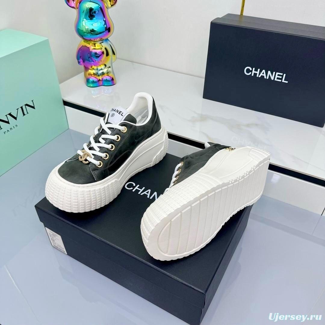 Chanel 2025 SS Loafers Panda Shoes Original Calfskin Casual Sneakers - LY00330