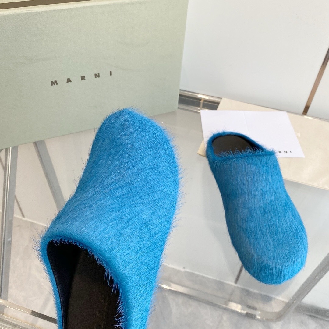 Marni 2025/SS Pony Hair Loafer Shoes - LY00