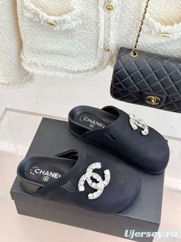 Chanel Classic CC Crystal Birkenstock Sandals - KFY00280