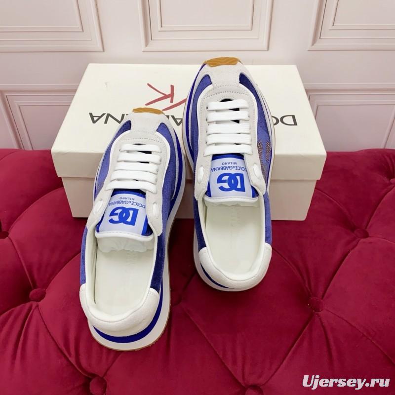 Dolce & Gabbana 2025/SS New Collection Luxury Embroidered Logo Sneakers with Imported Leather - AS00300