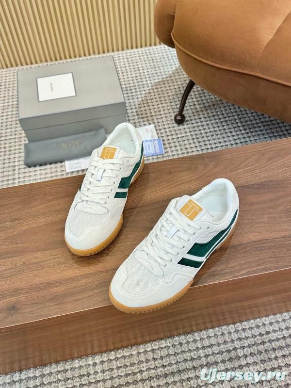 TOM FORD 2025 SS Casual Shoes with Classic Color Blocking and Imported Leather Insole - AS00350