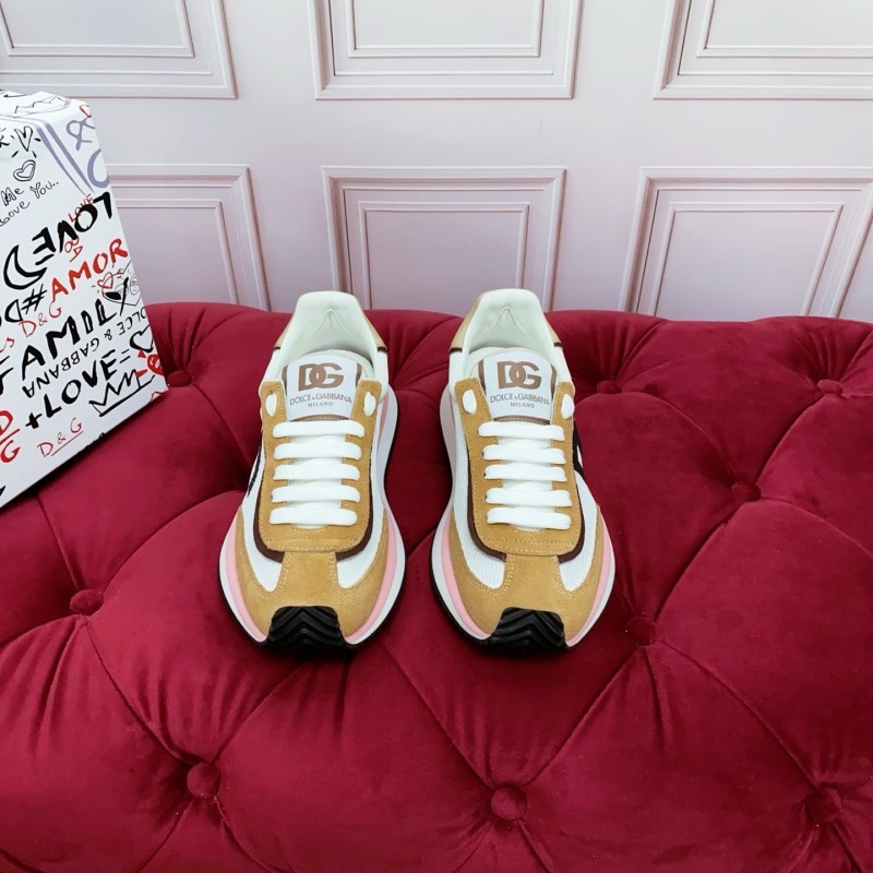 Dolce & Gabbana 2025 Spring Summer Collection Luxury Embroidered Logo Sneakers - AS00300