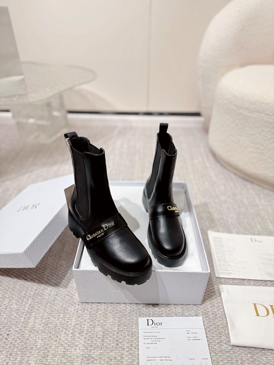 DIOR CHRONO Slip-On Motorcycle Boots - LY00340