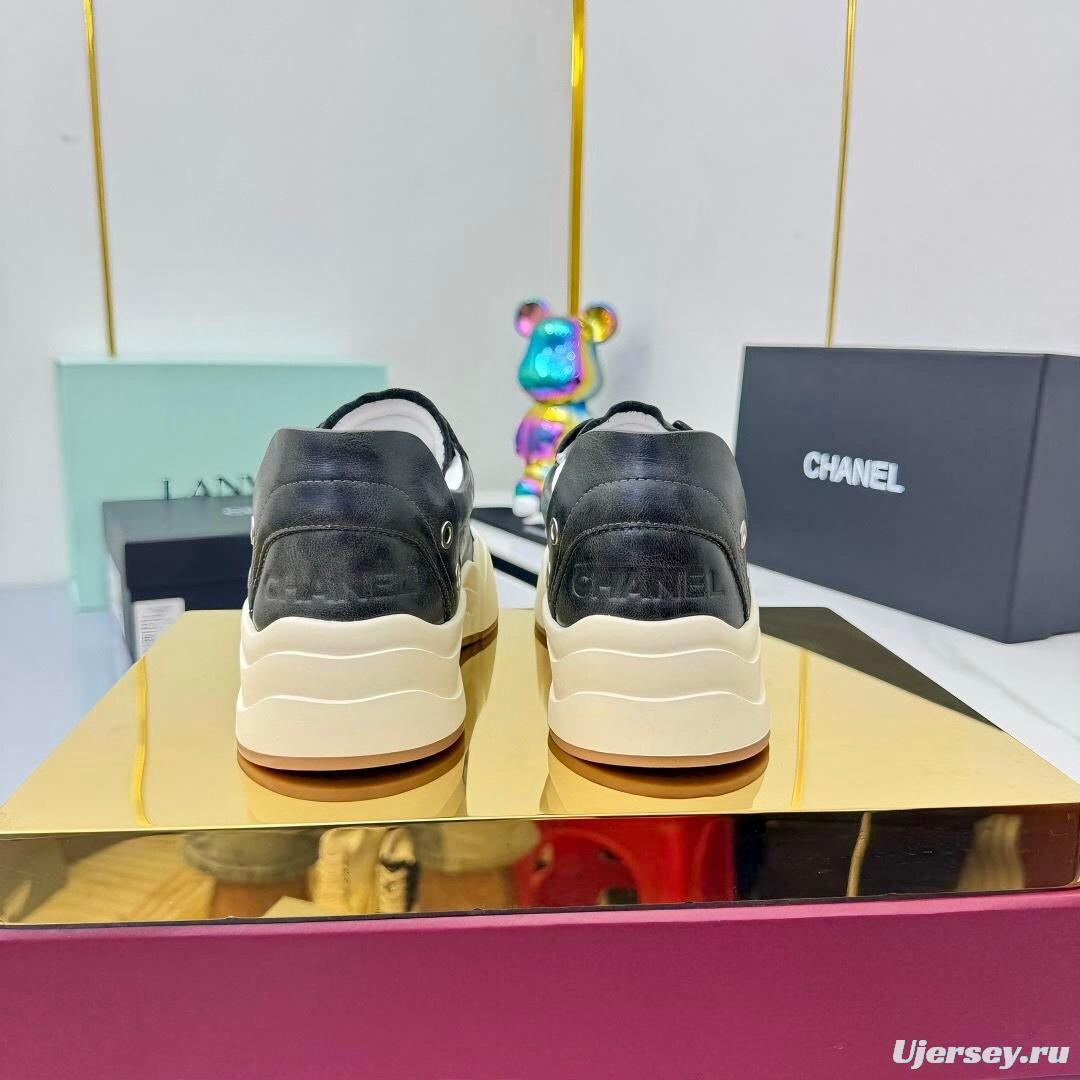 Chanel 2025 SS Panda Loafers Bread Shoes Original Calfskin - LY00320