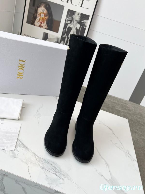 Dior 2025/SS Retro British Style Brogue New Knight Boots - LY00440