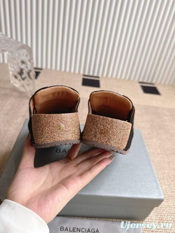 Balenciaga Birkenstock Boston Closed-Toe Soft Footbed Platform Sandals - AS00260