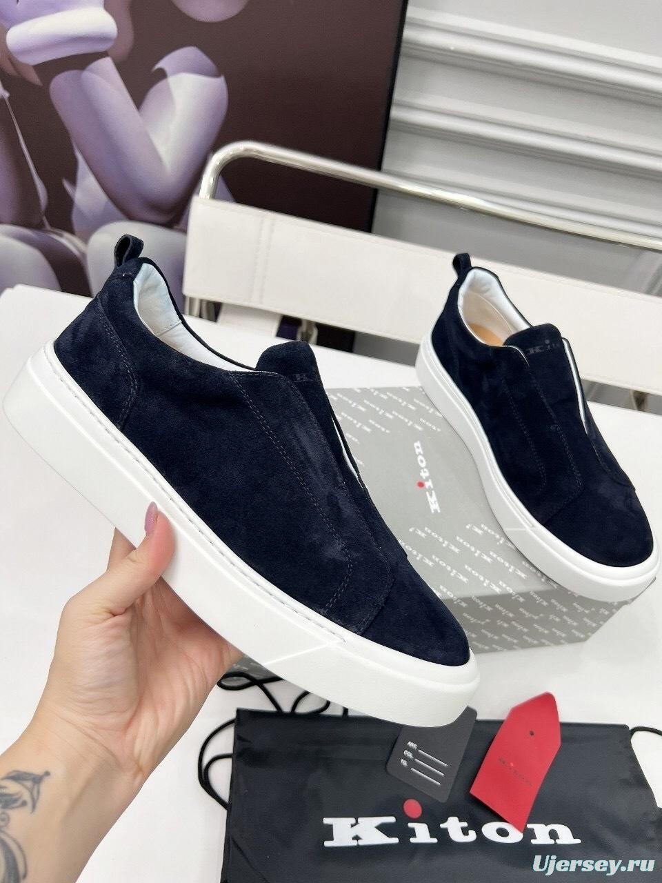 Kiton 2025 SS Slip-On Casual Men's Shoes - KFY00320